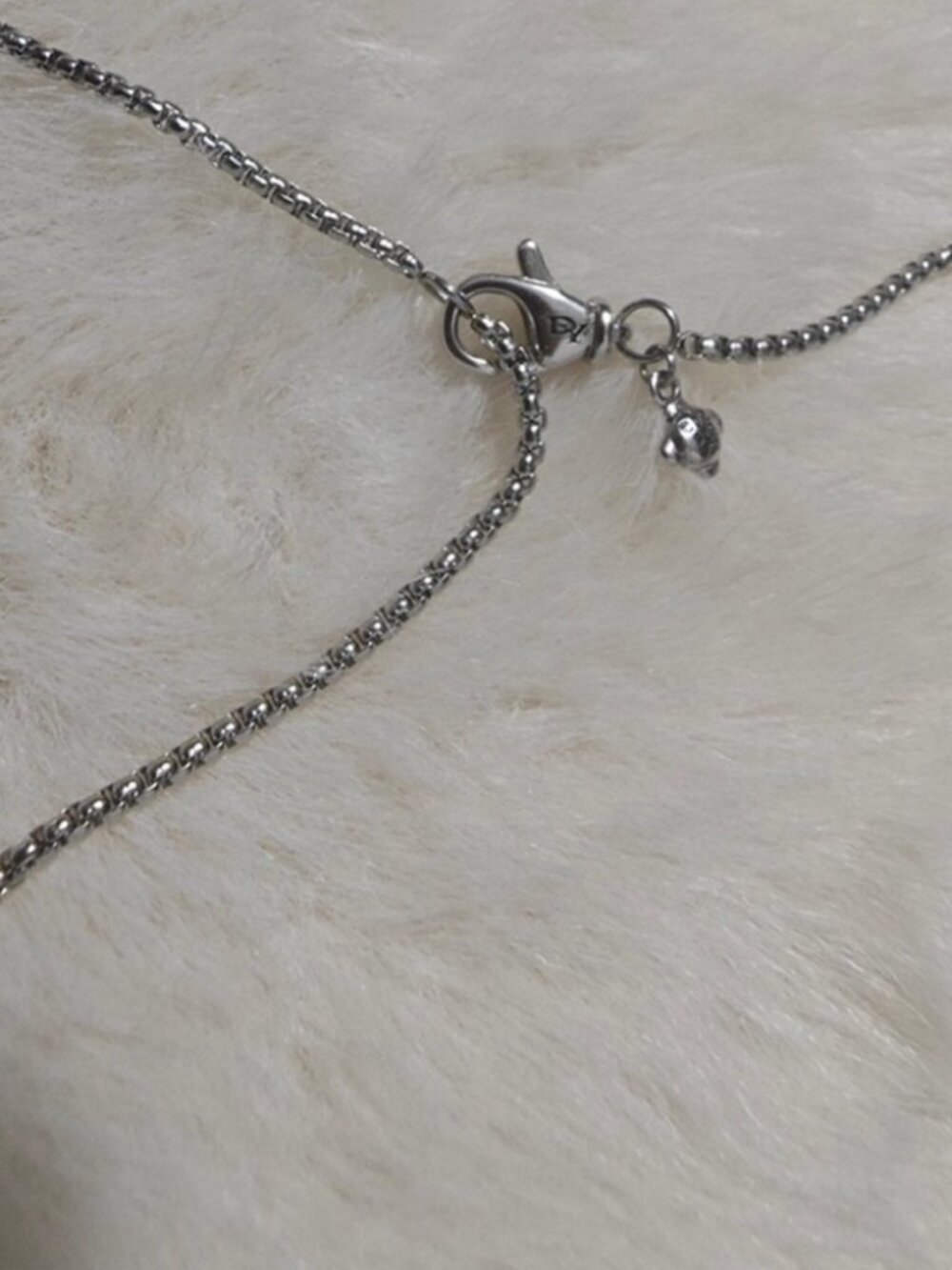 David Yurman Silver and Gold Necklace - Picture 3 of 6